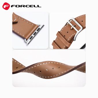 Remienok FORCELL F-DESIGN FA20 eko koža Apple Watch 42/44/45/49mm červený