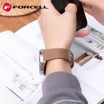 Remienok FORCELL F-DESIGN FS21 eko koža Samsung Watch 20mm hnedý