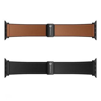 Remienok FORCELL F-DESIGN FA21 magnetický eko koža Apple Watch 38/40/41mm hnedý