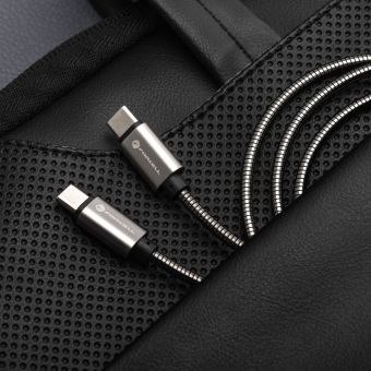 FORCELL F-ENERGY Metal C237 cable Type C to Type C PD QC4.0 3A 60W 2 m silver