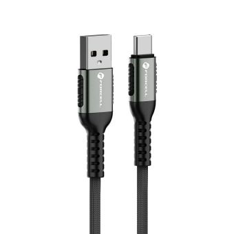 FORCELL F-ENERGY C256 cable USB A to Type C QC4.0 3A 66W Cafule 0,5 m black