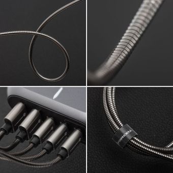 FORCELL F-ENERGY Metal C234 cable USB A to Type C QC4.0A 3A 66W 2 m silver