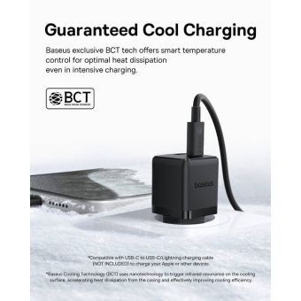 Baseus Palm Fast USB-A/USB-C 30W čierna