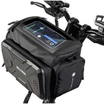 WILDMAN GS6, taška na bicykel na riadidlá 4L, čierna