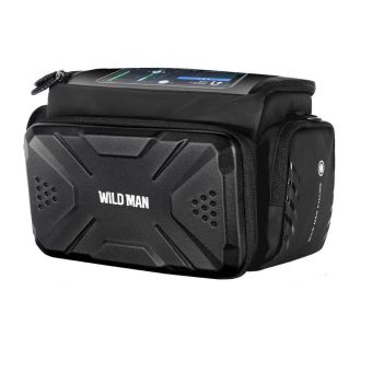 WILDMAN GS6, taška na bicykel na riadidlá 4L, čierna