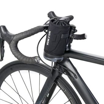 WILDMAN R1, taška na bicykel na fľašu na riadidlá 1L, čierna