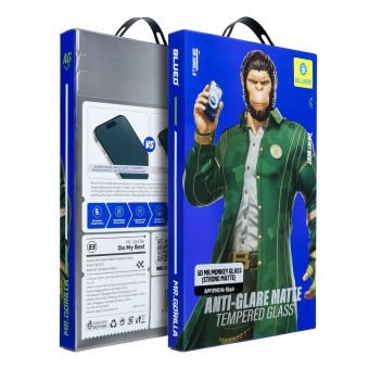 Ochranné sklo Blueo Mr. Monkey Glass 5D Anti-glare Matte Apple iPhone Air čierne