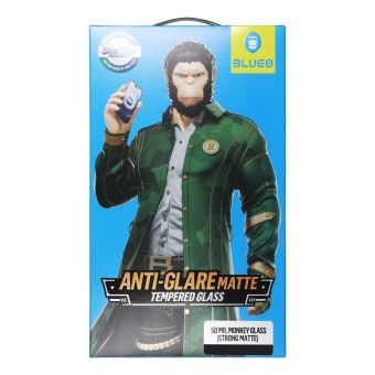 Ochranné sklo Blueo Mr. Monkey Glass 5D Anti-glare Matte Apple iPhone 17 čierne