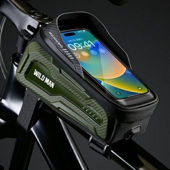 WILDMAN M20, taška na bicykel na rám 1L (4-7), zelená