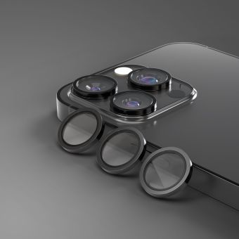 Ochranné sklo na fotoaparát Etteri Camera Lens Protector Apple iPhone 16 Pro/16 Pro Max čierne