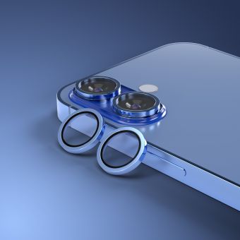Ochranné sklo na fotoaparát Etteri Camera Lens Protector Apple iPhone 16/16 Plus modré