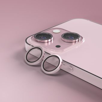 Ochranné sklo na fotoaparát Etteri Camera Lens Protector Apple iPhone 15/15 Plus ružové