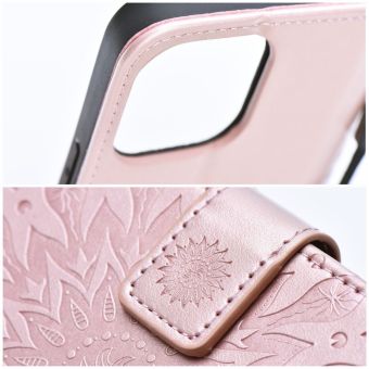 MEZZO Book case for SAMSUNG S25 FE mandala rose gold