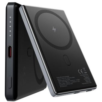 Allity wireless power bank APB-300 PD QC 20W 5000 mAh magnetic gray