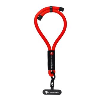 FORCELL F-DESIGN R10X40, šnúrka na zápästie, 20cm, červená