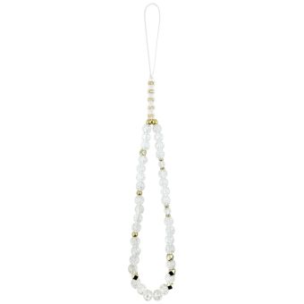 Obal Guess IML Flowers Allover Strap MagSafe Apple iPhone 17 Pro Max GUHMP17XHCPOFPH biely