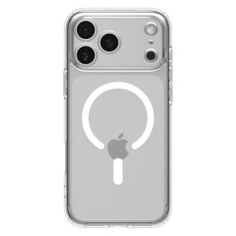 SPIGEN case ULTRA HYBRID MAG compatible with MagSafe for IPHONE 17 Pro Max clear white
