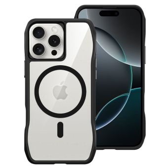 Roar Slim TPU/TPC Magsafe Defender iPhone 17 - transparentno-čierny