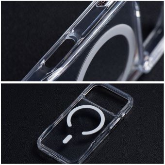 Roar Slim TPU/TPC Magsafe Defender iPhone 15 - transparentný