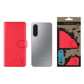 Tactical Field Notes Book Samsung A17 LTE/5G - červené (s prackou)