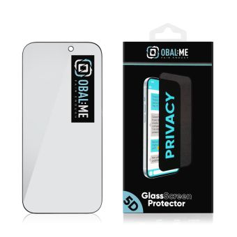 Ochranné sklo OBAL:ME Privacy 5D Apple iPhone 17/17 Pro čierne