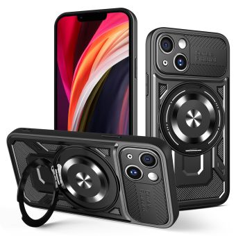 Defender Armor Magsafe Ring TPU/TPC iPhone 13 - čierne