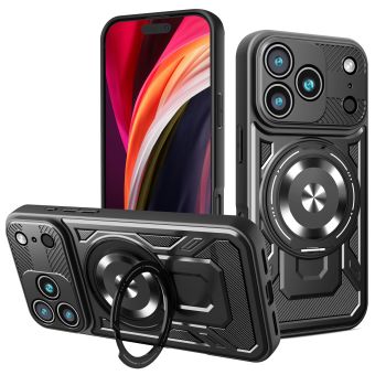 Defender Armor MagSafe Ring TPU/TPC iPhone 17 Pro - čierne