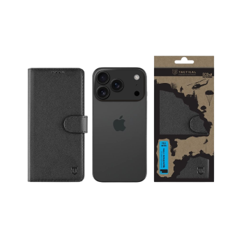 Tactical Field Notes Book Apple iPhone 17 Pro - čierny (s prackou)