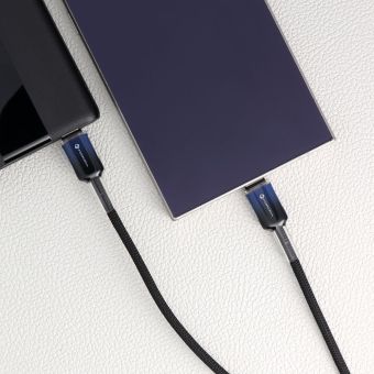 FORCELL F-ENERGY C354 Gradient, USB-C/USB-C, QC4.0 PD 3A 60W, 1m, čierny