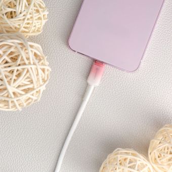 FORCELL F-ENERGY C352 Gradient, USB-A/USB-C, QC4.0 3A 66W, 1m, biely