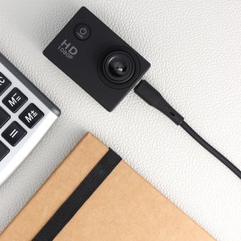 FORCELL F-ENERGY C341 Silicone, USB-A/MicroUSB, QC3.0 2,4A 18W, 1m, čierny