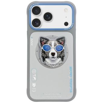 NIMMY case GLASSES COOL DOG compatible with MagSafe for IPHONE 17 Pro Max gray