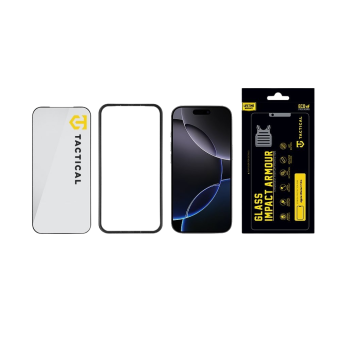 Ochranné sklo Tactical Glass Impact Armour Apple iPhone 17 Pro čierne