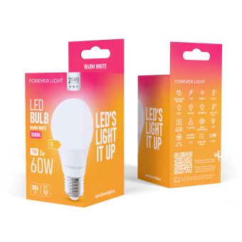 Forever Light LED žiarovka E27 A60 7W 806lm 3000K class E
