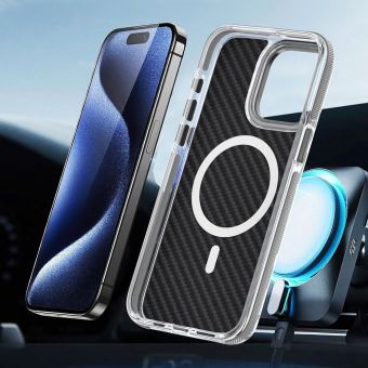 Obal FIBER MagSafe Apple iPhone 16e sivý