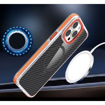 Obal FIBER MagSafe Apple iPhone 17 Pro Max oranžový