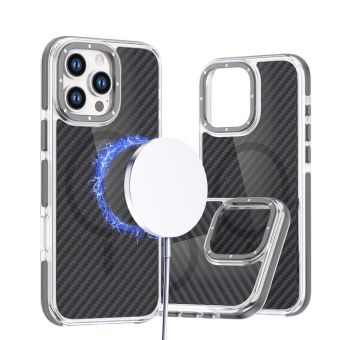 Obal FIBER MagSafe Apple iPhone 16 Pro Max sivý