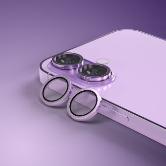 Ochranné sklo na fotoaparát Etteri Camera Lens Protector Apple iPhone 17 fialové