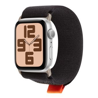 Remienok OBAL:ME Textil Apple Watch 42-49mm M-L čierno-oranžový