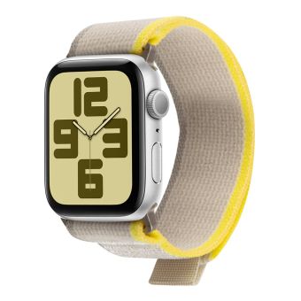 Remienok OBAL:ME Textil Apple Watch 42-49mm M-L béžovo-žltý