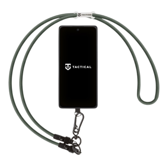 Tactical Wire Snake 2v1 Šnúrka na krk  Plus nabíjací kábel 60W USB-C 1,2m 60W - zelený