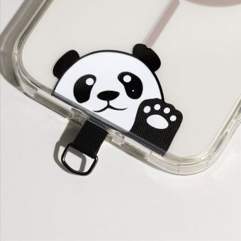 Vložka pre kryt telefónu na šnúrka a iné príslušenstvo, panda