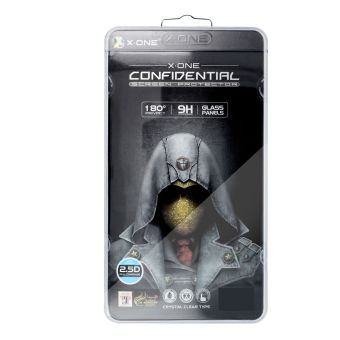 Sklo X-ONE Extra Strong Privacy/Antispy iPhone Air celotvárové - čierne