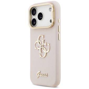 Obal Guess PU Grained 4G Logo Stand Camera Frame Apple iPhone 17 Pro GUHCP17LPCS4GSP ružový