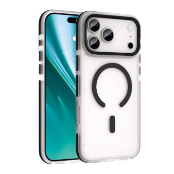 Etteri Icy Magsafe TPU/TPC iPhone 17 Pro/18 Pro - transparentno-čierne