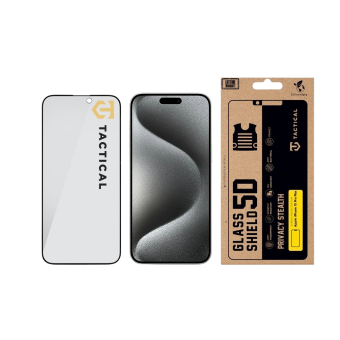 Ochranné sklo Tactical Glass Shield Privacy Stealth 5D Apple iPhone 15 Pro Max čierne