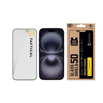 Ochranné sklo Tactical Glass Shield Privacy Stealth 5D Apple iPhone 15/16 čierne