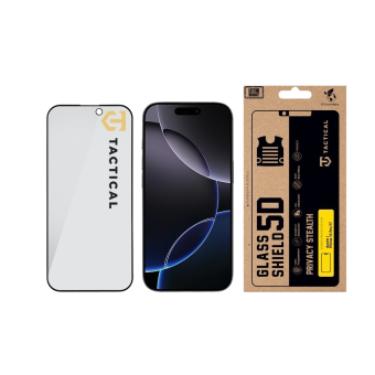 Ochranné sklo Tactical Glass Shield Privacy Stealth 5D Apple iPhone 16 Pro/17 čierne
