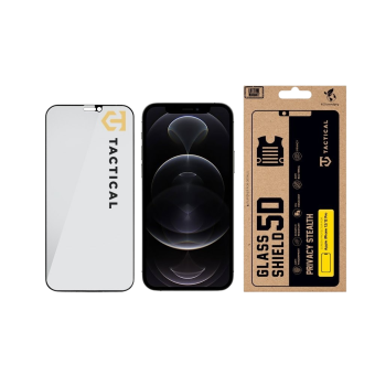 Ochranné sklo Tactical Glass Shield Privacy Stealth 5D Apple iPhone 12/12 Pro čierne
