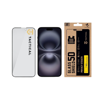 Ochranné sklo Tactical Glass Shield Privacy Stealth 5D Apple iPhone 15 Plus/16 Plus čierne
